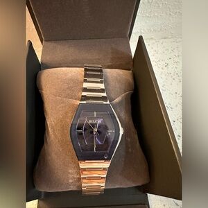 NWT Men's Bulova Gemini Futuro Stainless Steel Bracelet Watch